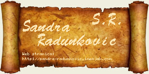 Sandra Radunković vizit kartica